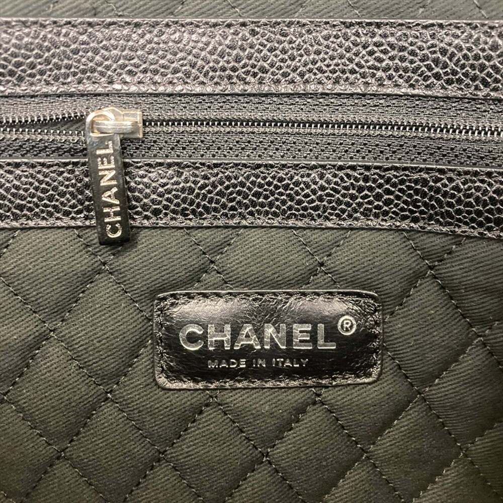 CHANEL Black Leather Tote Bag - Picture 9 of 12